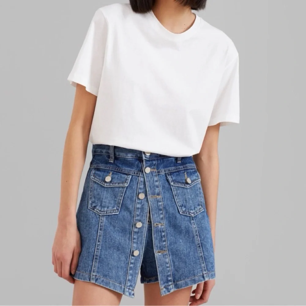 The Frankie Shop | Denim Skort - Picture 2 of 4
